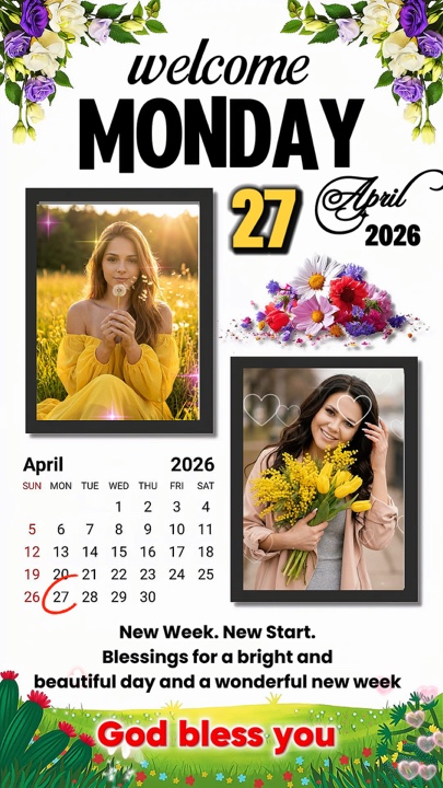 Monday 27 April 2026