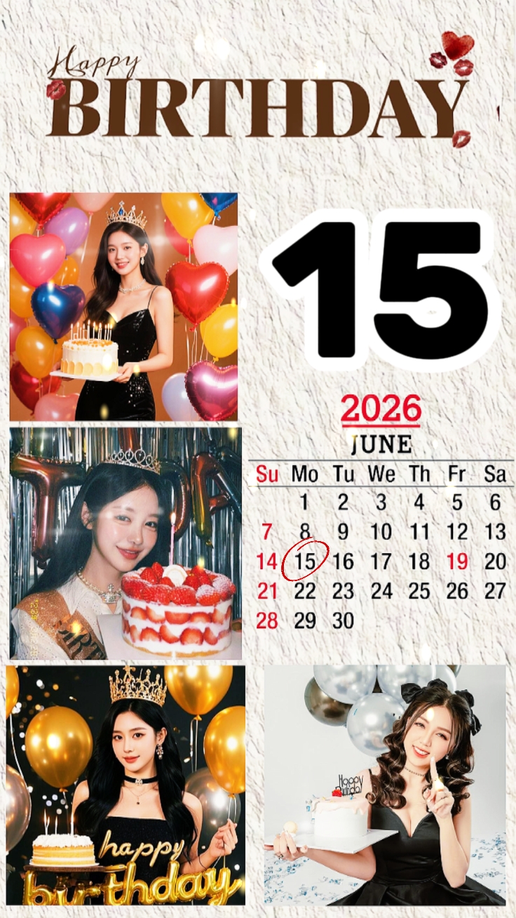 BIRTHDAY 15 JUNE 