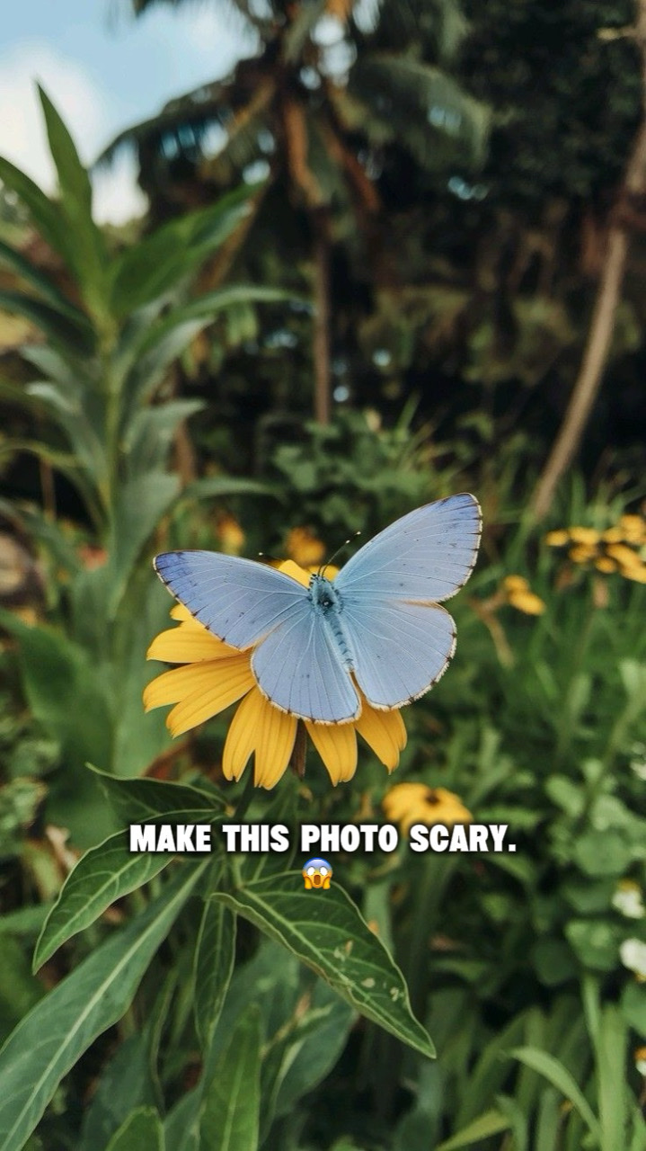 make this photoscary
