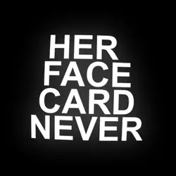 her face card trend