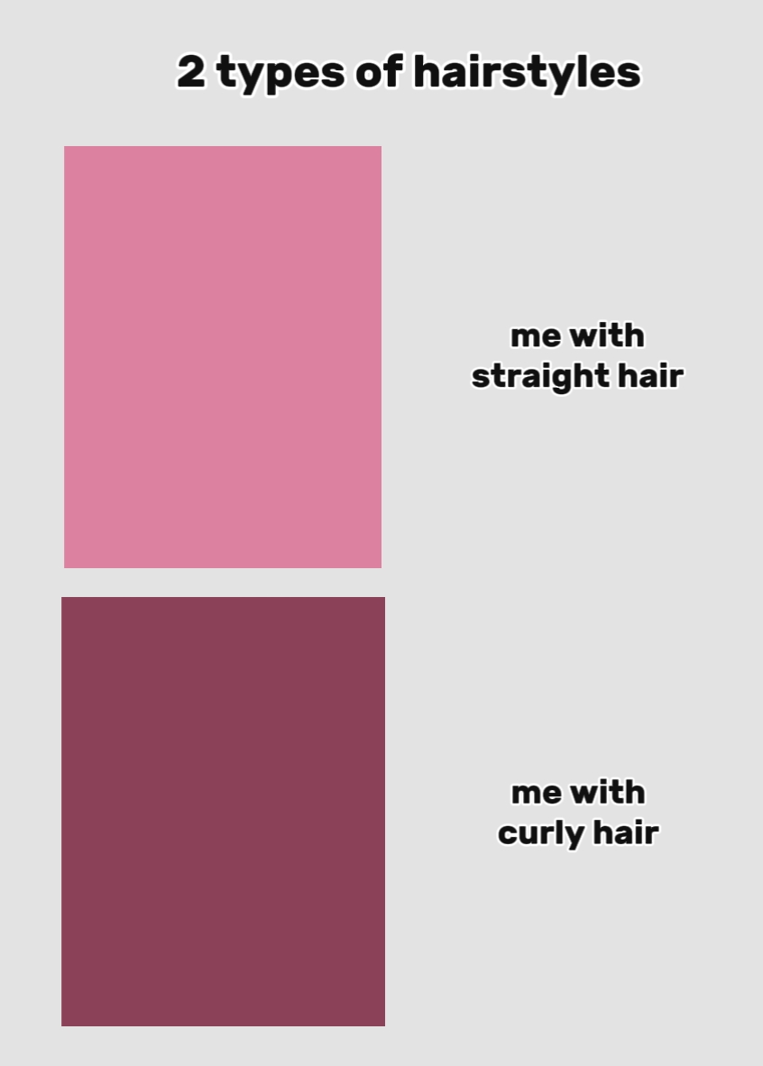 2 Arten von Frisuren