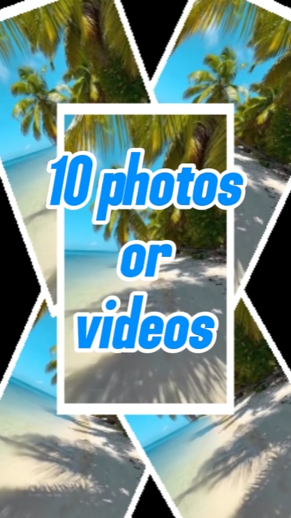 10 fotos ou vídeos 