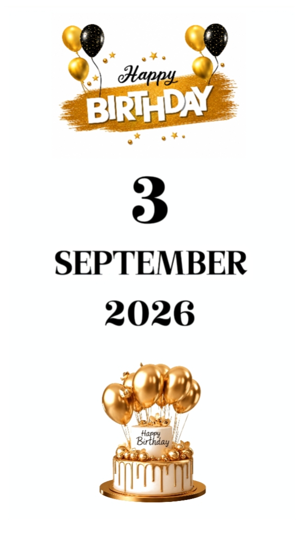 HBD SON 3 SEPTEMBER