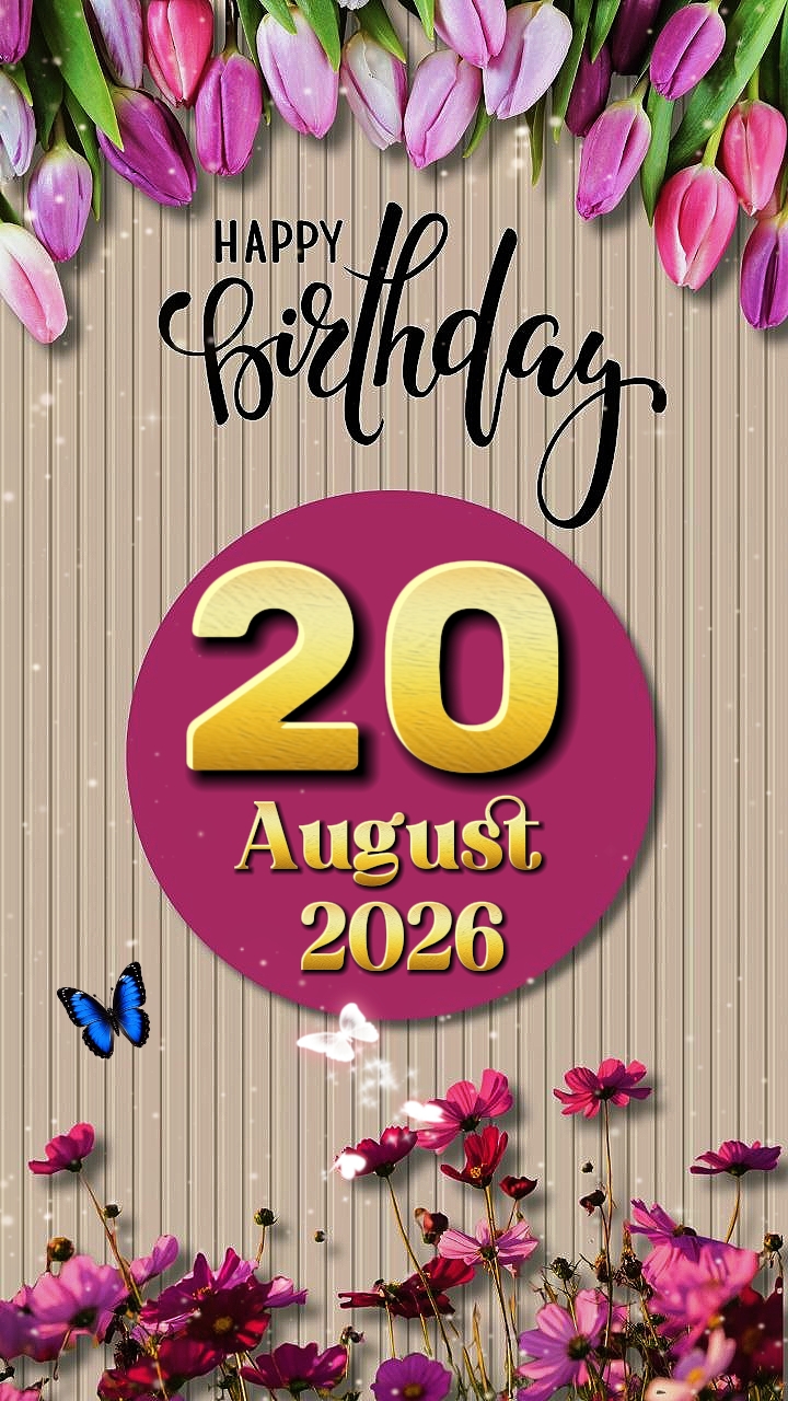 HBD 20 août 2026