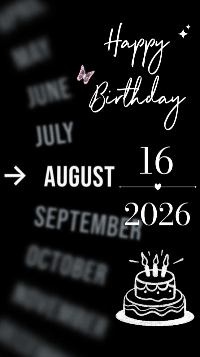 Birthday 16 August