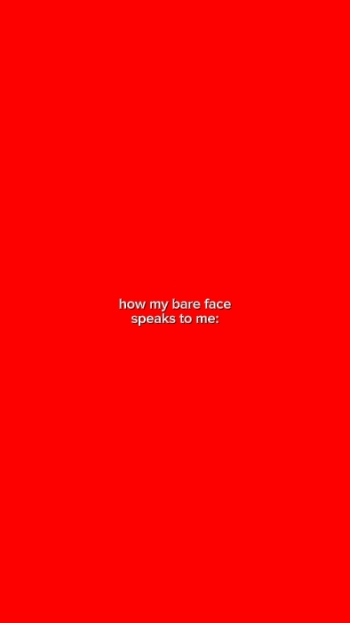 how my bare face