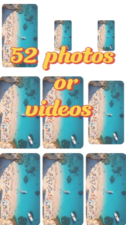 52 photos or videos 