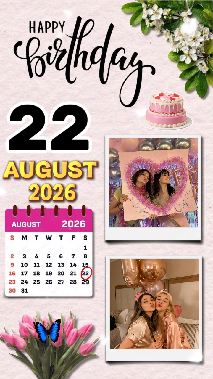 HBD 22 August 2026