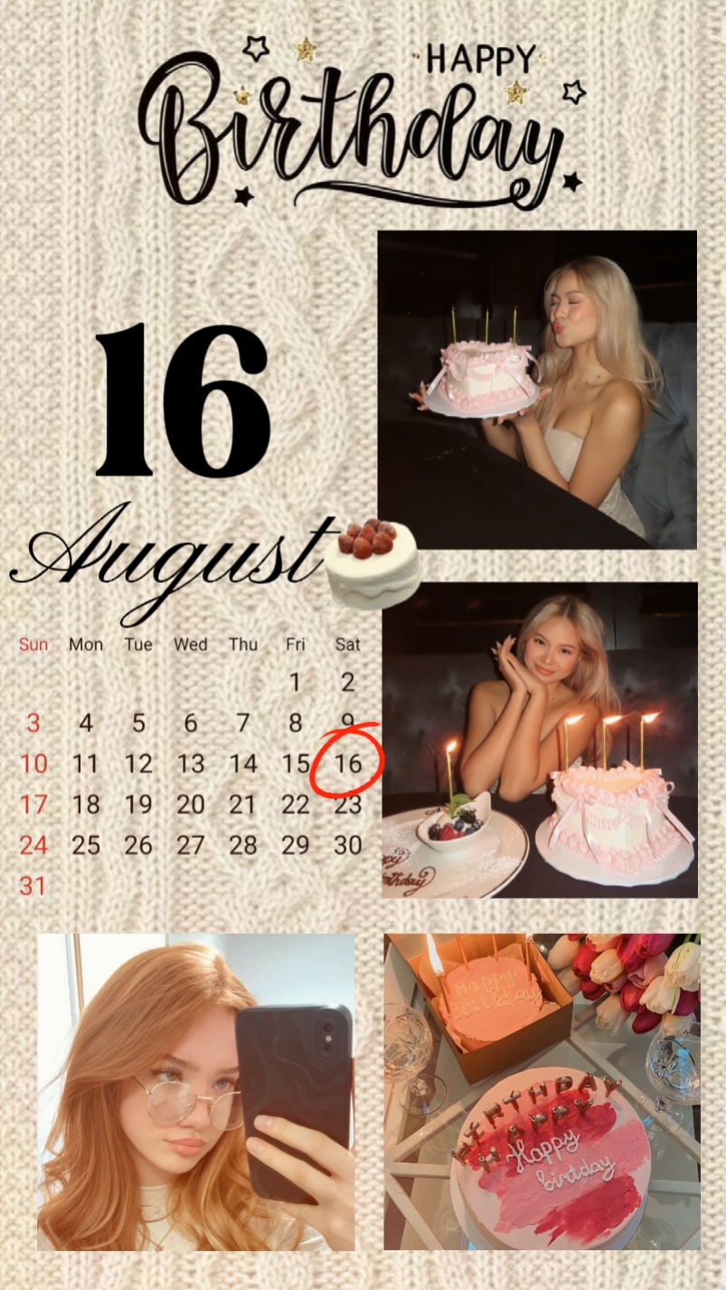 ANNIVERSAIRE LE 16 AOÛT