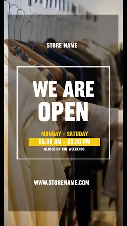 opening store