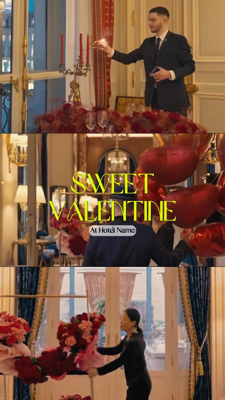 Valentine at hotel