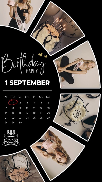 FELIZ CUMPLEAÑOS 1 DE SEPTIEMBRE