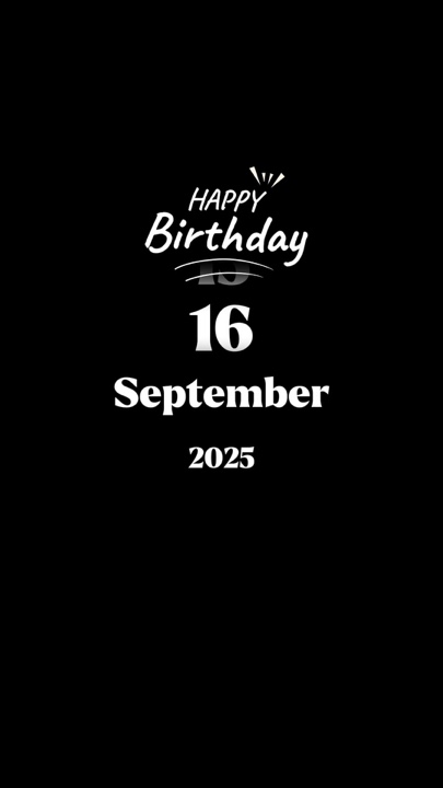 Birthday 16september