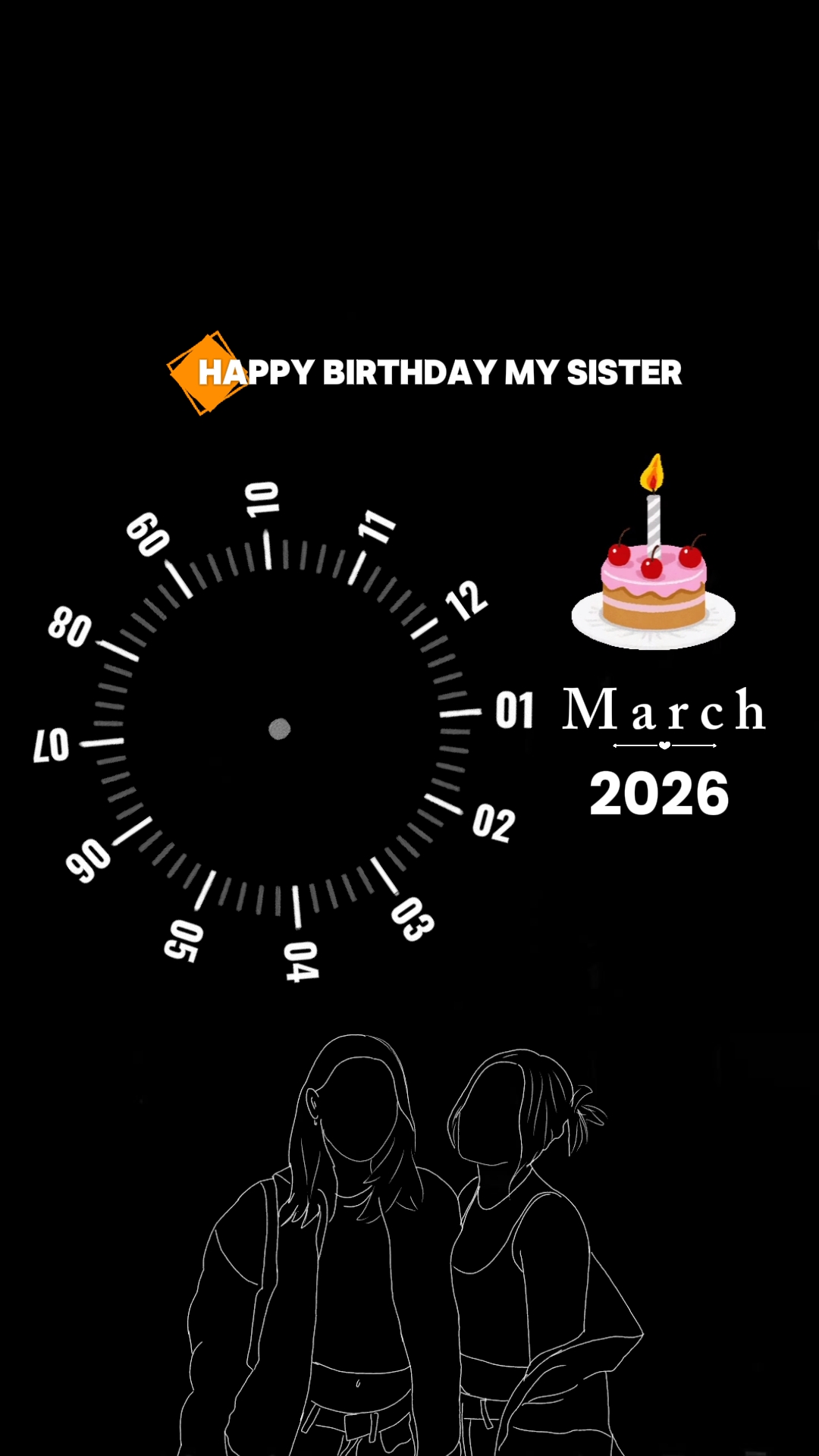 HBD SISTER 01 MARCH 