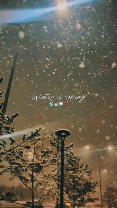 Winter is coming ☃️☃️☃️