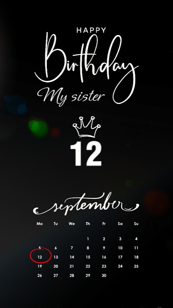 B'day Sister 12 Sept