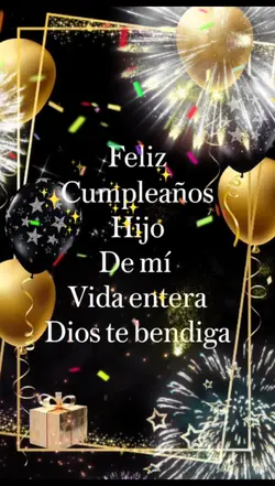 Hijo feliz Cumpleañs