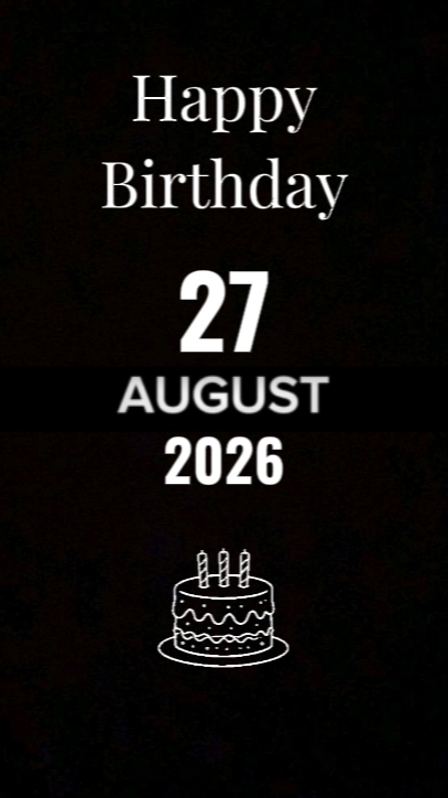 Cumpleaños 27 de agosto
