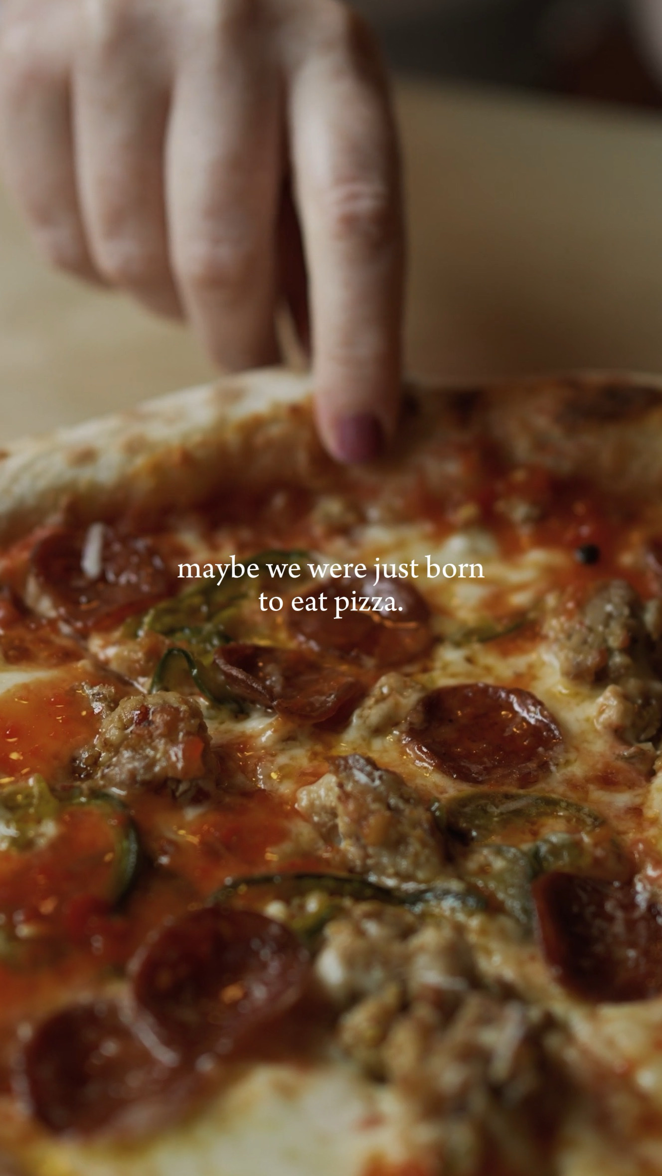 Nacido para comer pizza