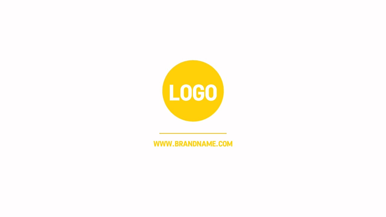 LOGO Template​ Minimalist yellow style