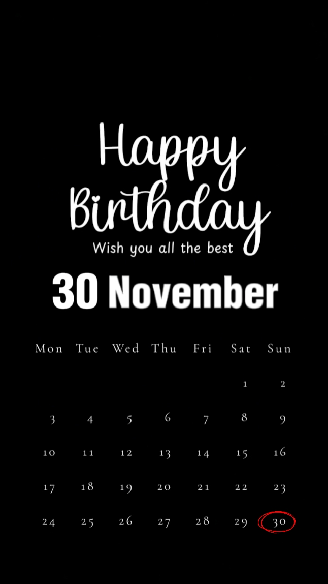 Anniversaire du 30 novembre
