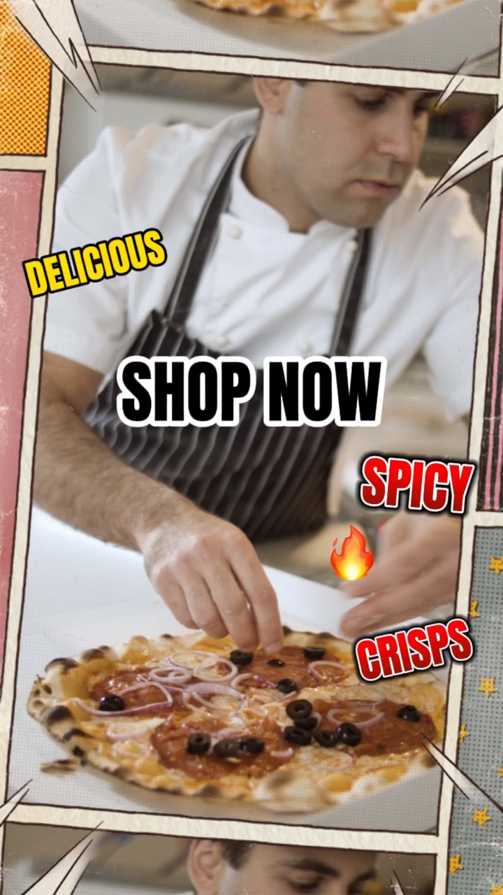Pizza Food Product Display Tiktok Style