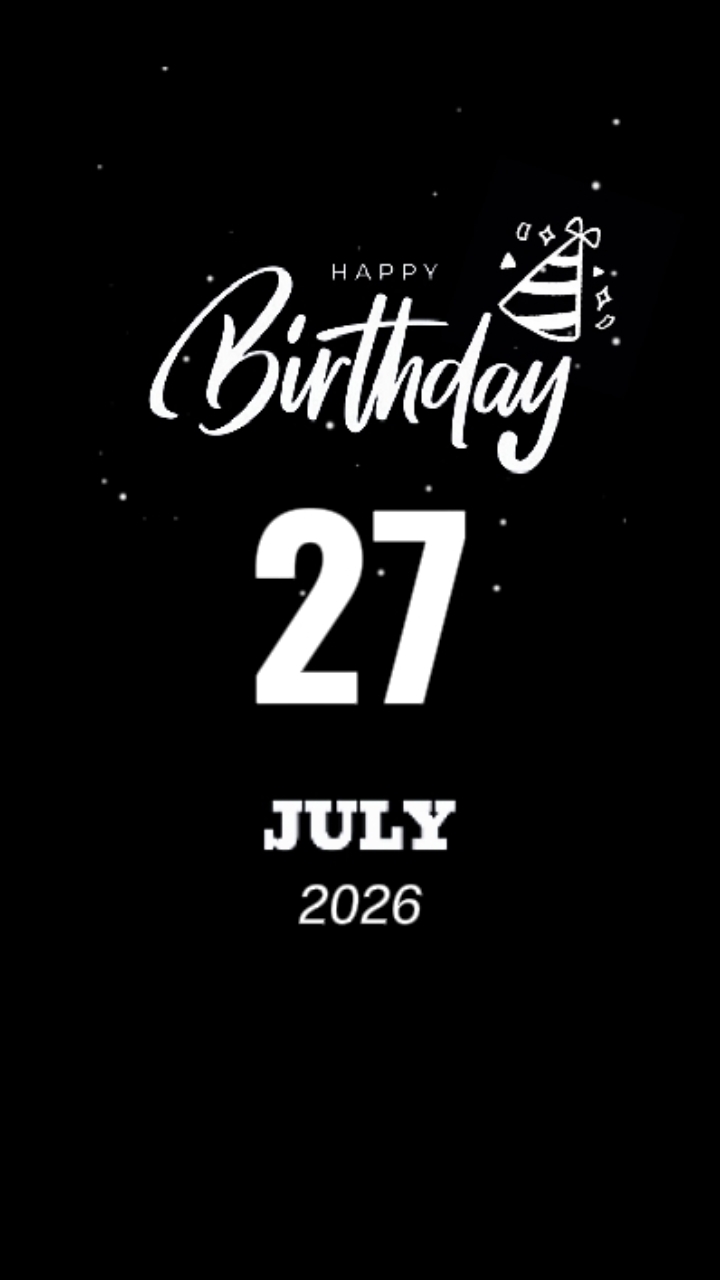 HBD MY SON 27 JULY