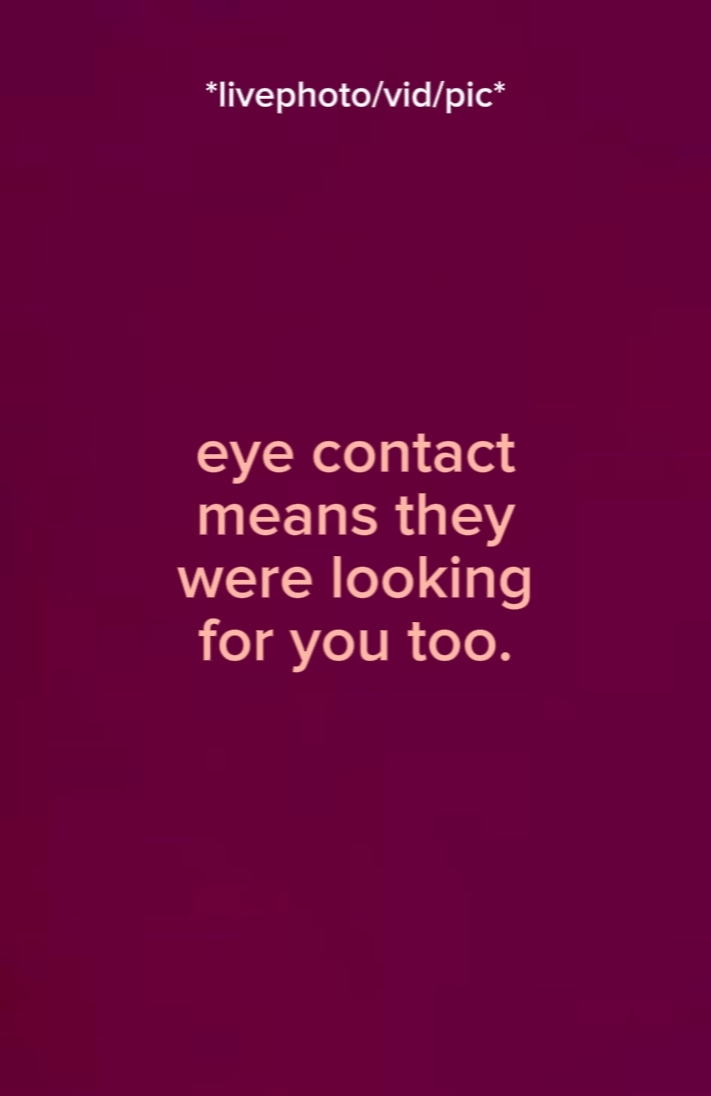 eye contact means