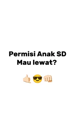 Permisi anak SD