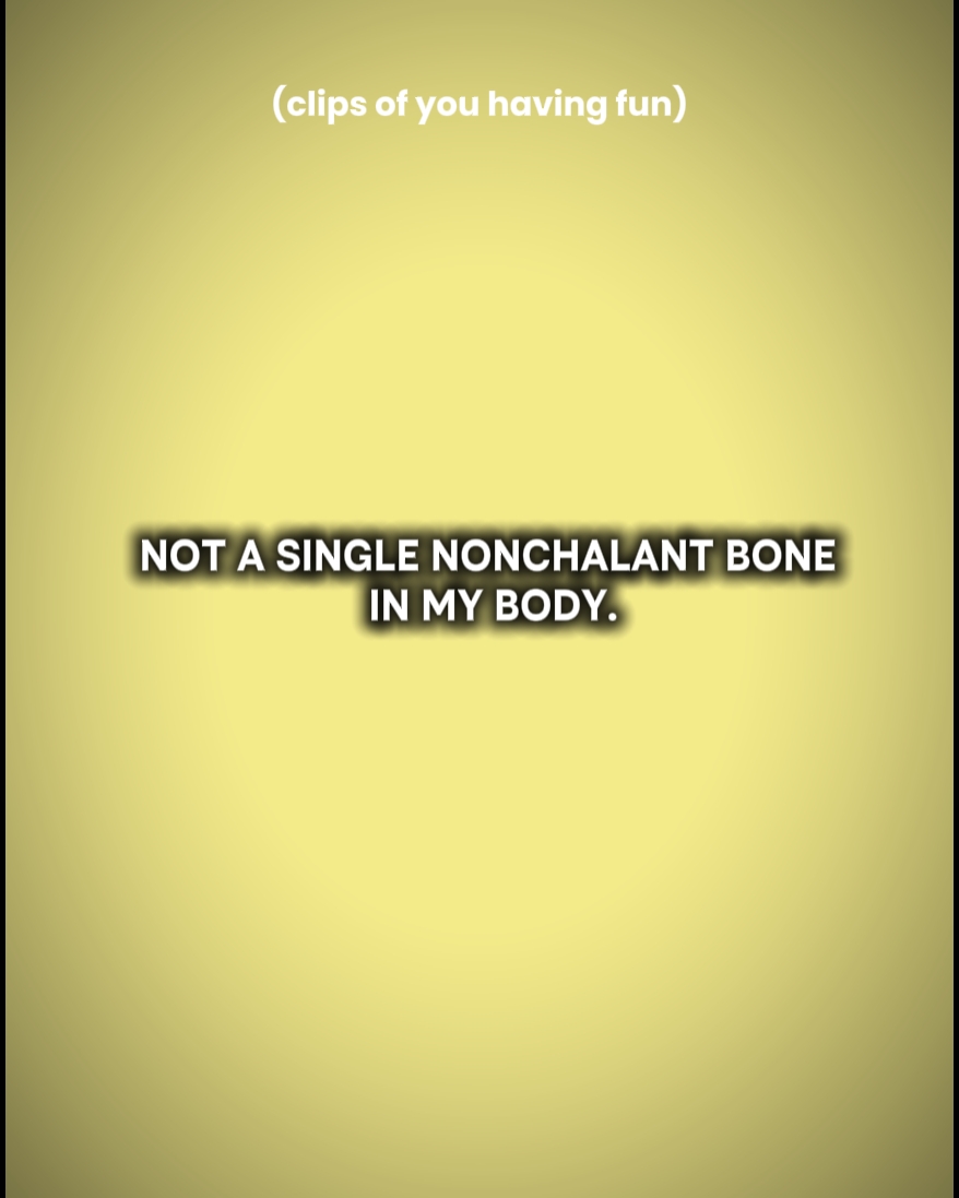 nonchalant 