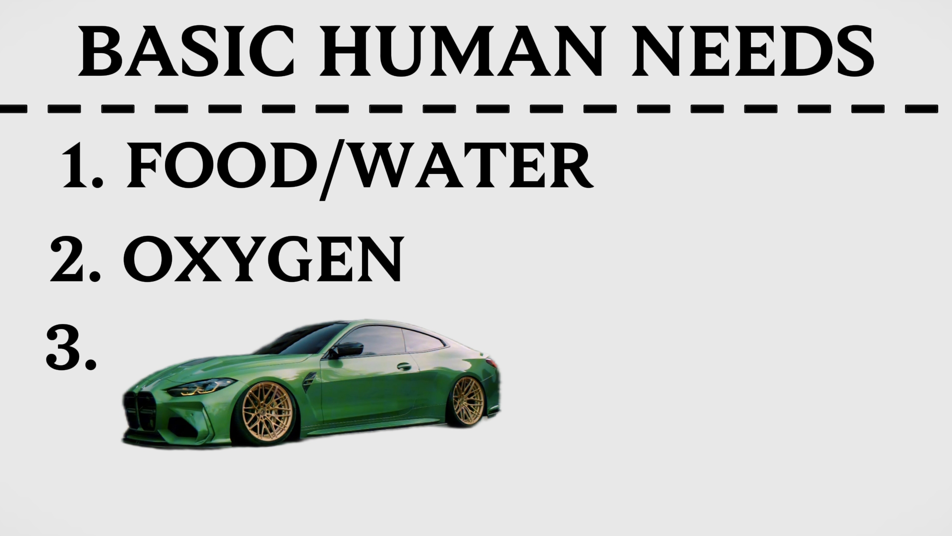 Basic Human Needs