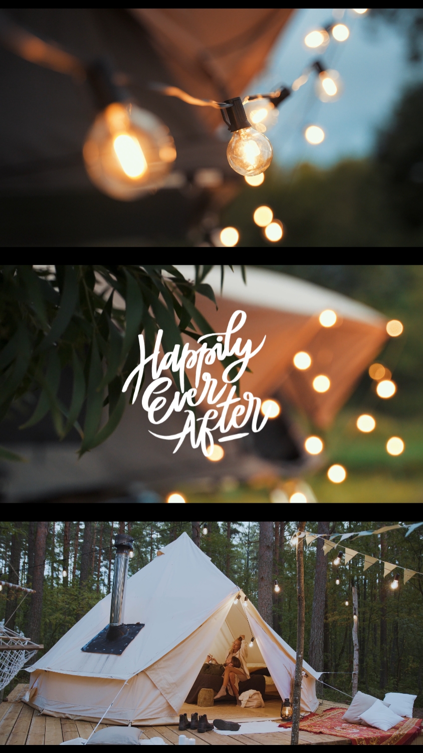 Glamping with couple