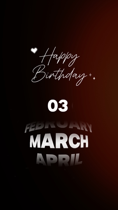 BIRTHDAY 03 MARCH