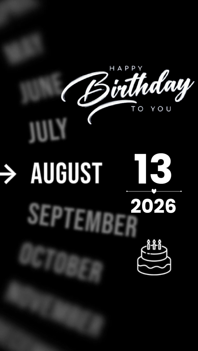13 August birthday