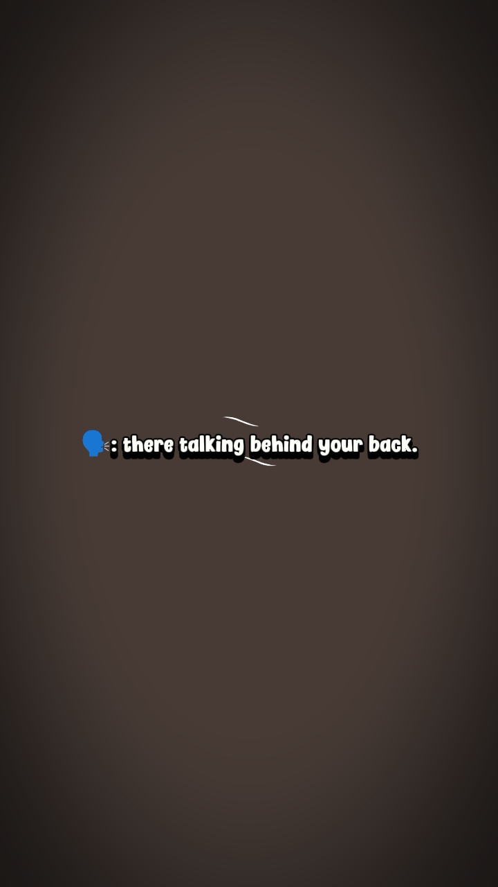 Behind your back