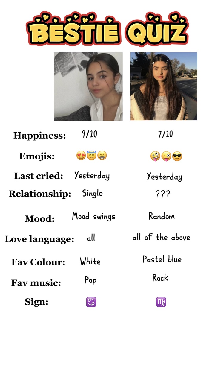 Bestie quiz 