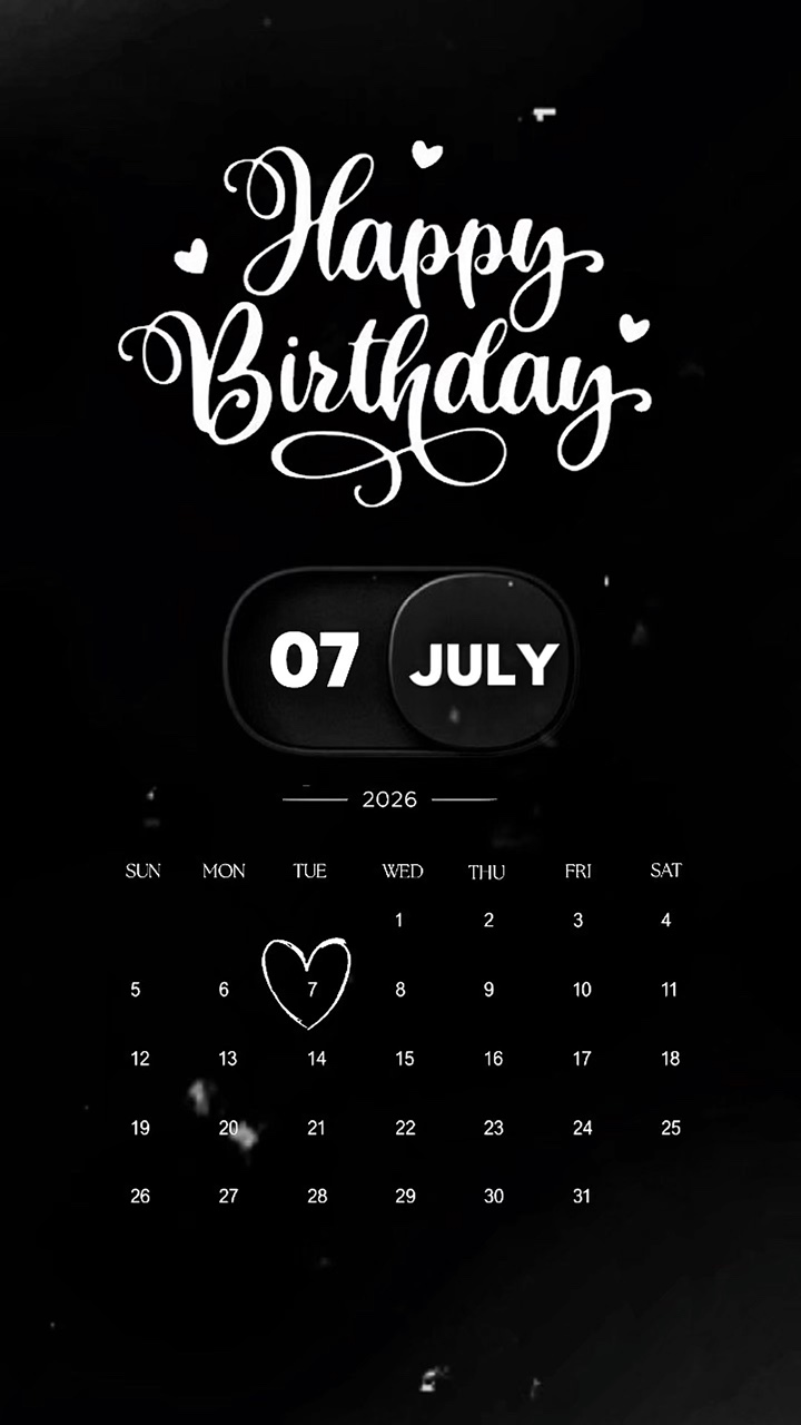 HBD MON AMOUR 7 JUILLET