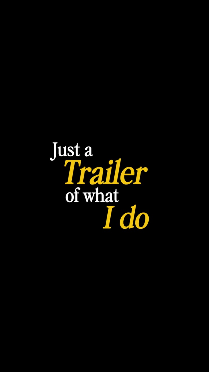 Tráiler de lo que hago