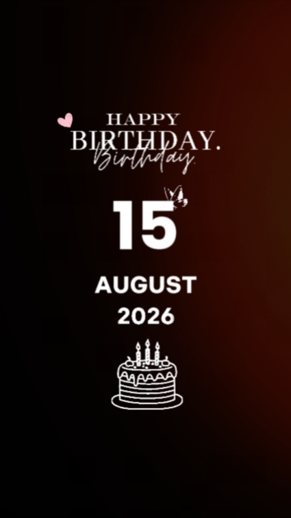 Cumpleaños 15 de agosto 