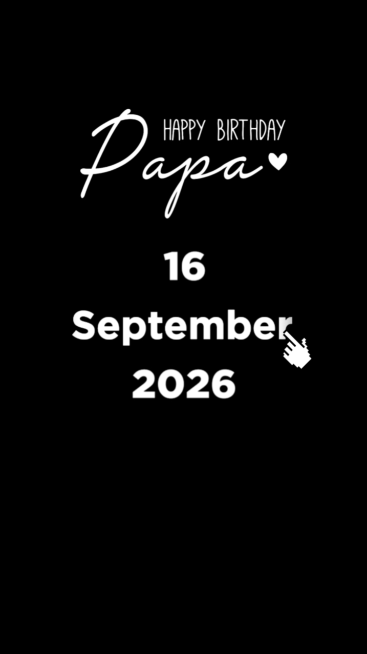 HBD PAPA 16 SEPTEMBE