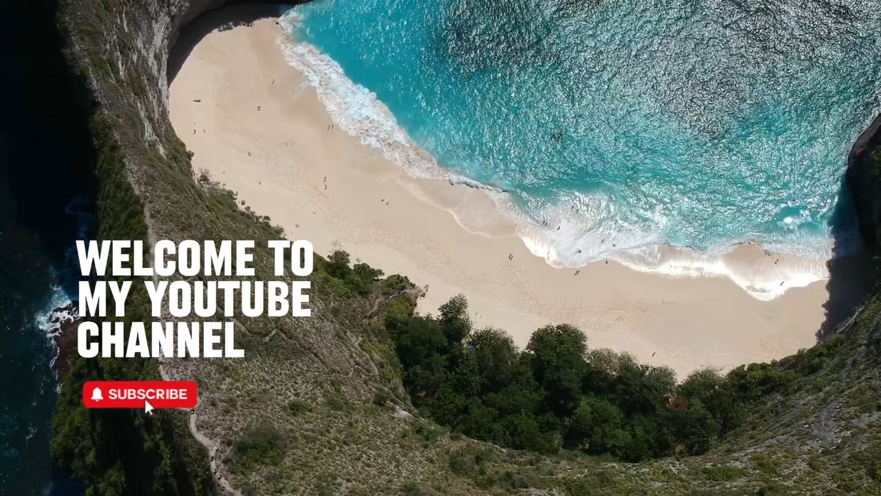 Plantilla de introducción de Youtube, tema de viaje, estilo minimalista
