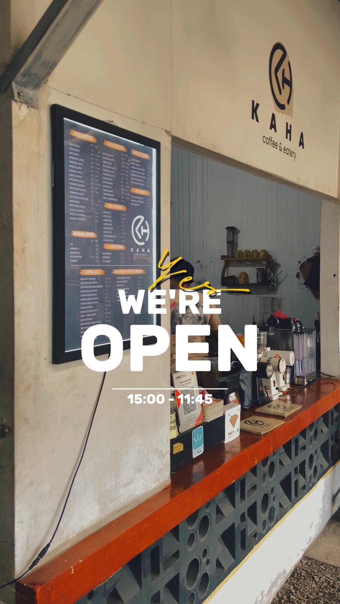 We are open