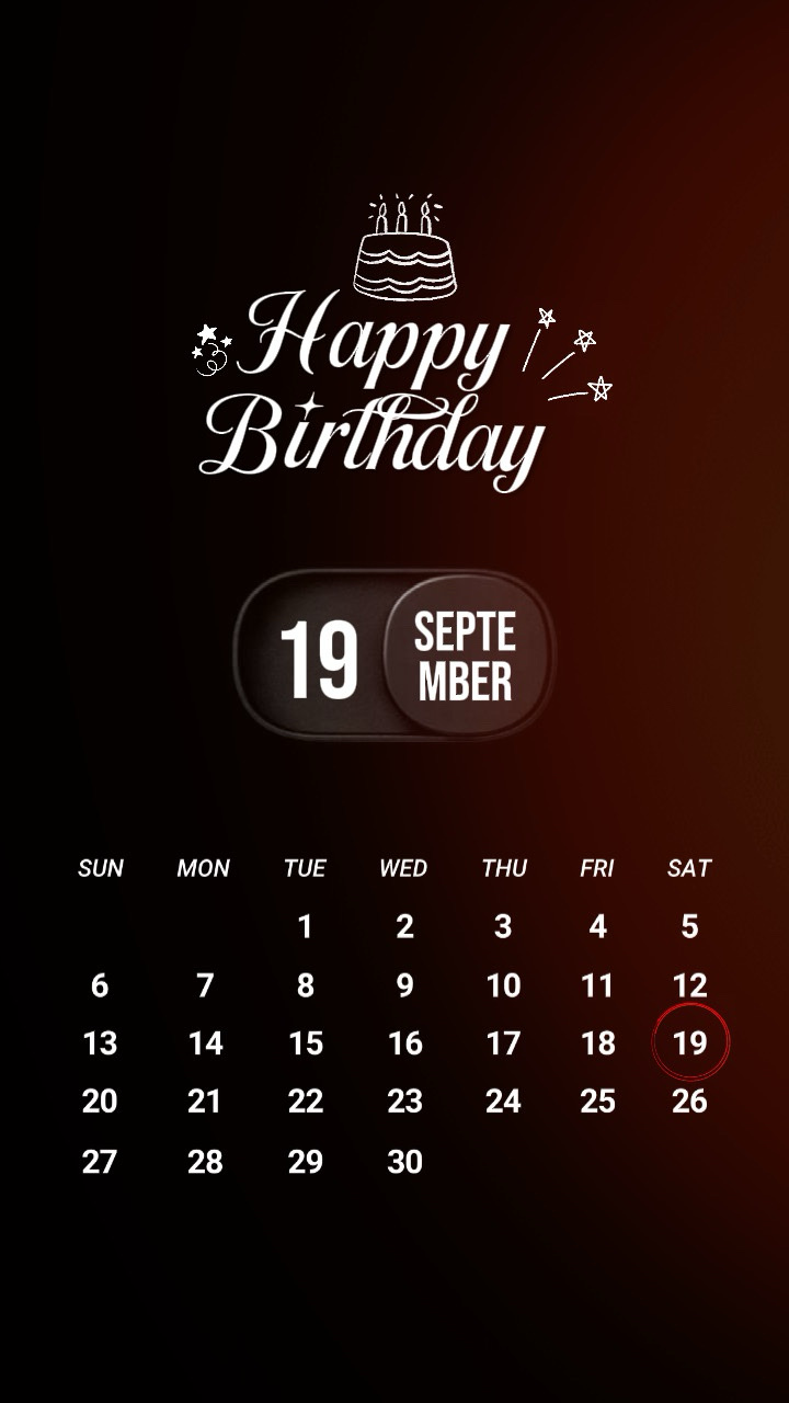 19 SEPTEMBER BIRTHDY