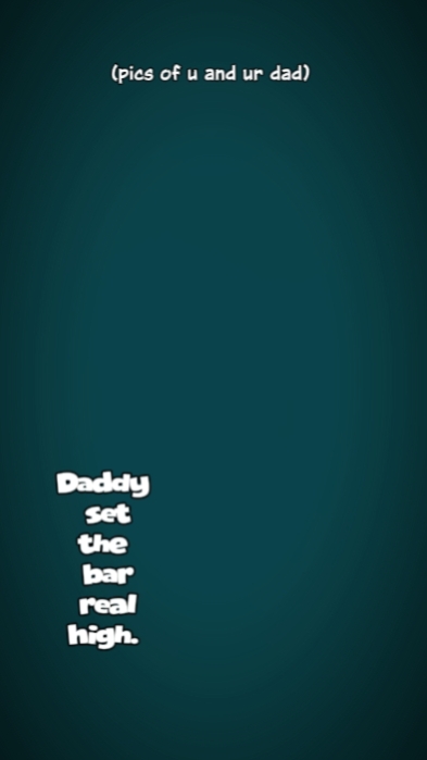 Papa a mis la barre