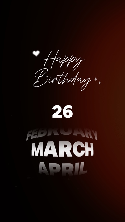 CUMPLEAÑOS 26 DE MARZO