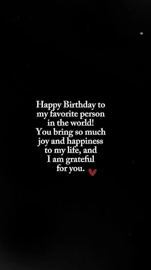 Happy Birthday Love 