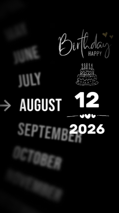 HBD LOVE 12 AUGUST