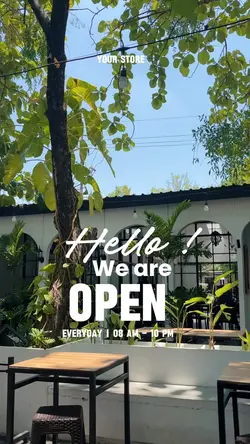 We are open