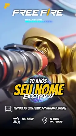 Convite Free Fire