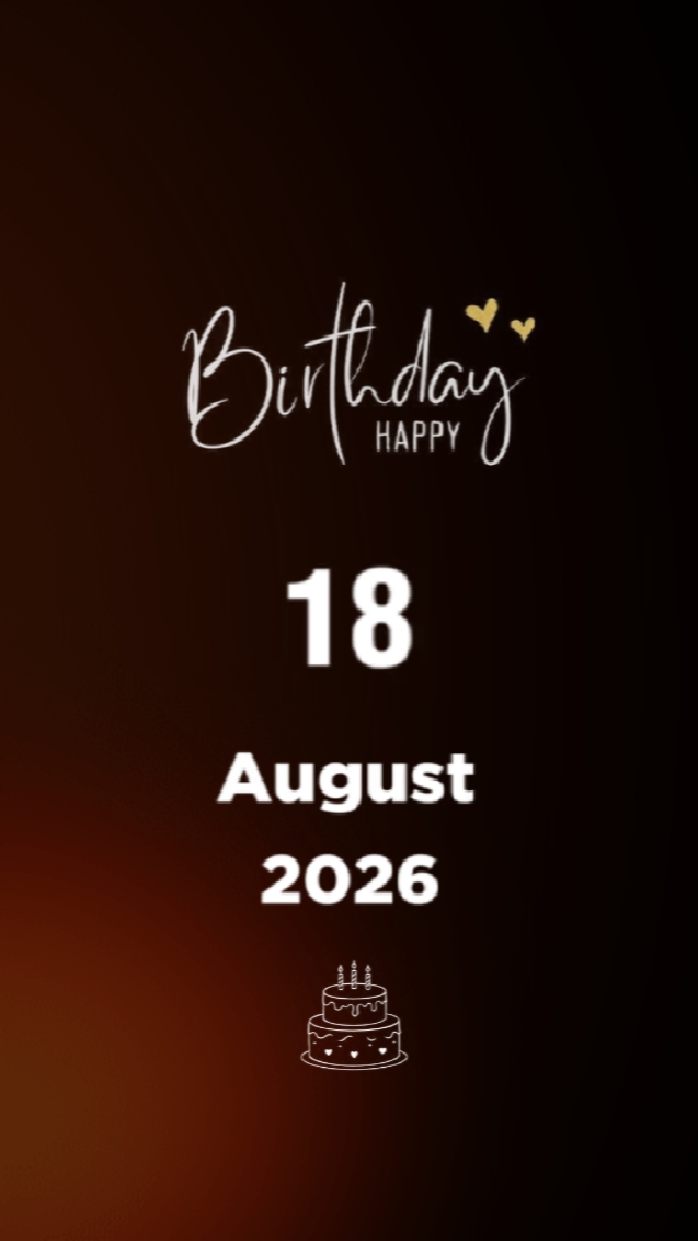 Aniversário 18 de agosto 